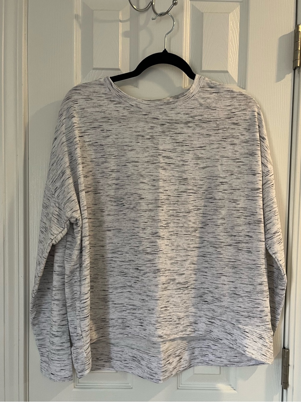 Avia Heathered Light Gray light Crewneck Sweatshirt
